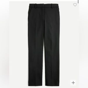 Black petite wide leg crop pants jcrew